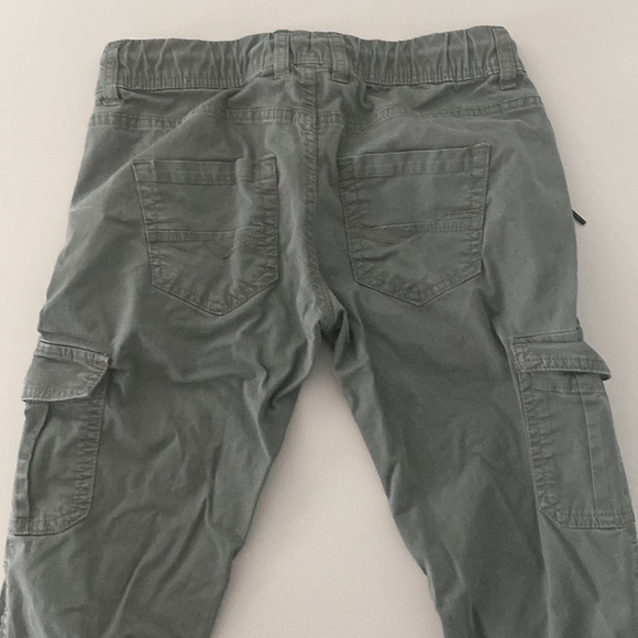 Army green cropped cargo jogger pants - Picture 3 of 4